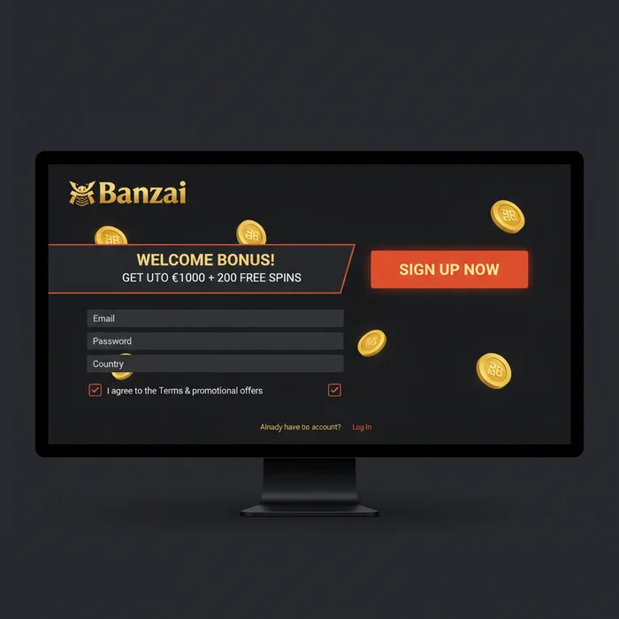 Banzai Casino Signup